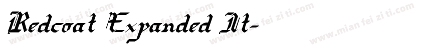 Redcoat Expanded It字体转换